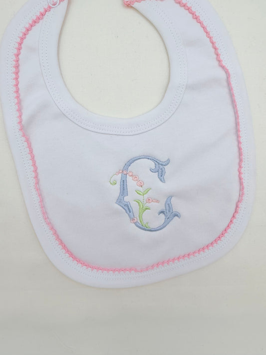 Picot trim bib