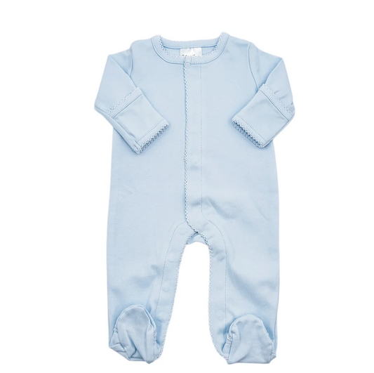 Picot trim footies