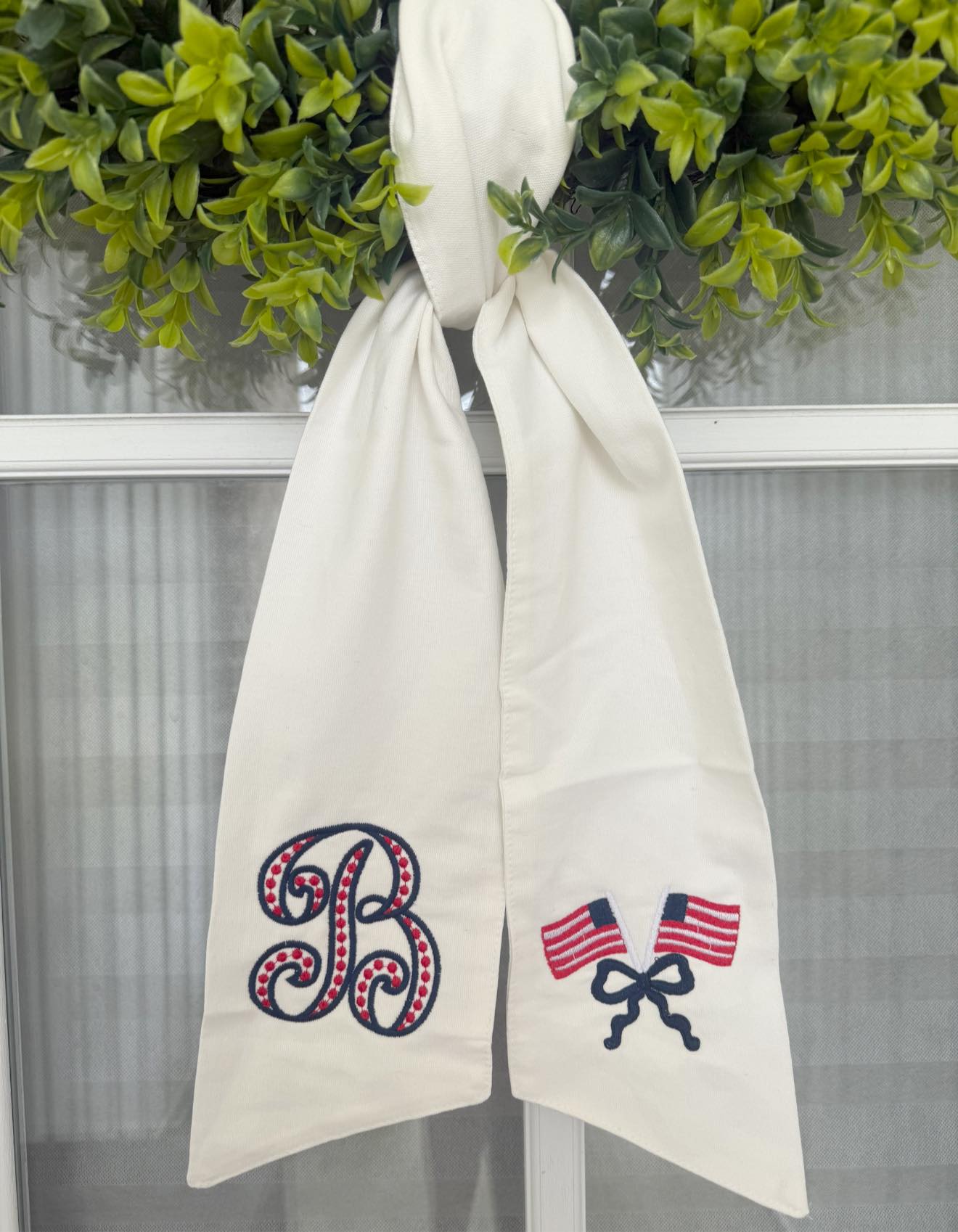 Custom Wreath Sash