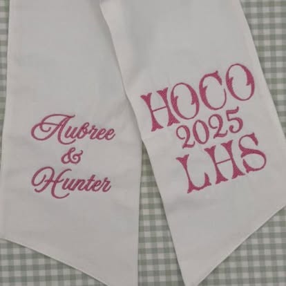 Custom Homecoming/Prom Sash