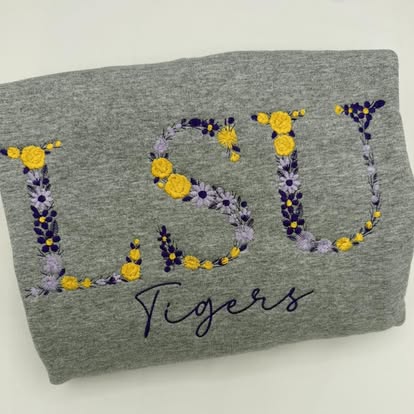 Custom Floral Crewneck| Mockneck