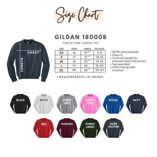 Youth crewneck sweatshirts| create your own