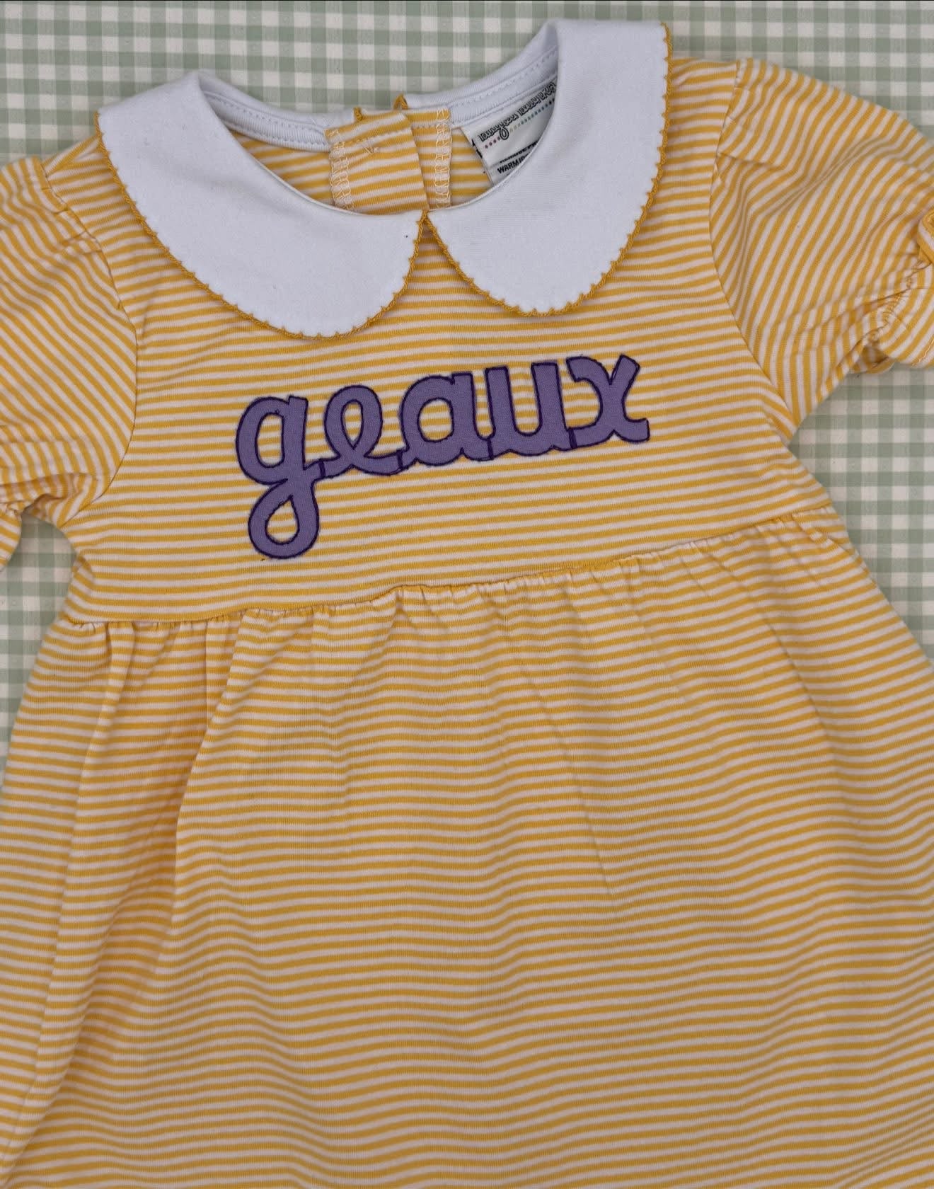 Collared Striped Dress| Flutter Sleeve Striped Dress