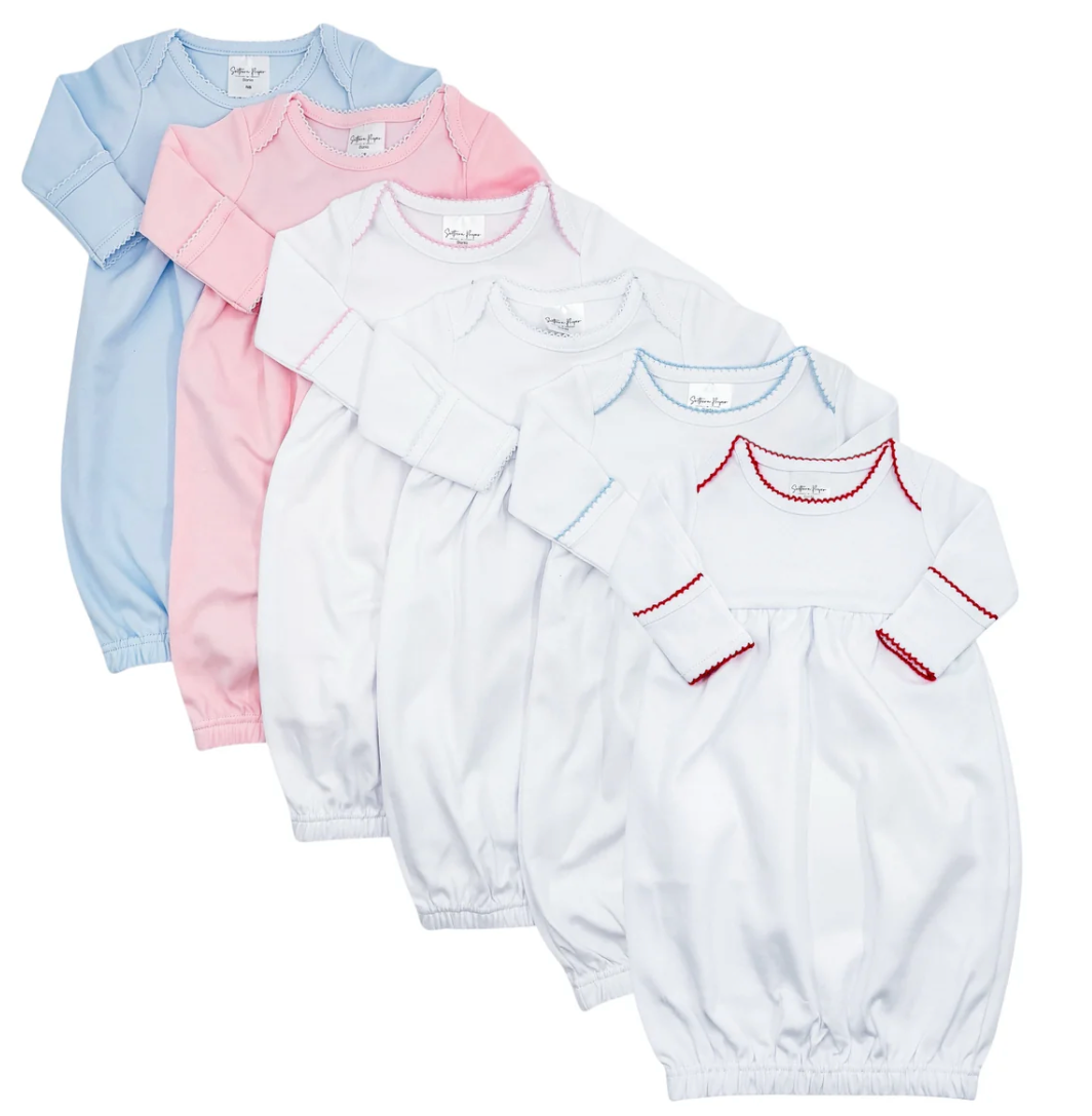 Newborn Picot trim gown