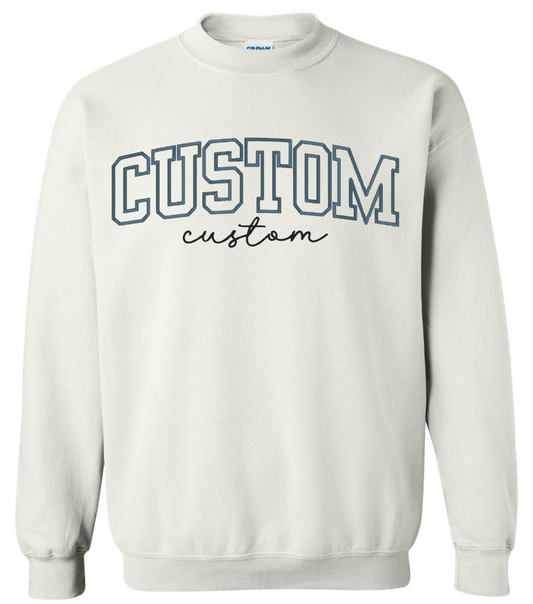 Custom School Mockneck | Crewneck Sweatshirt | Highschool & University