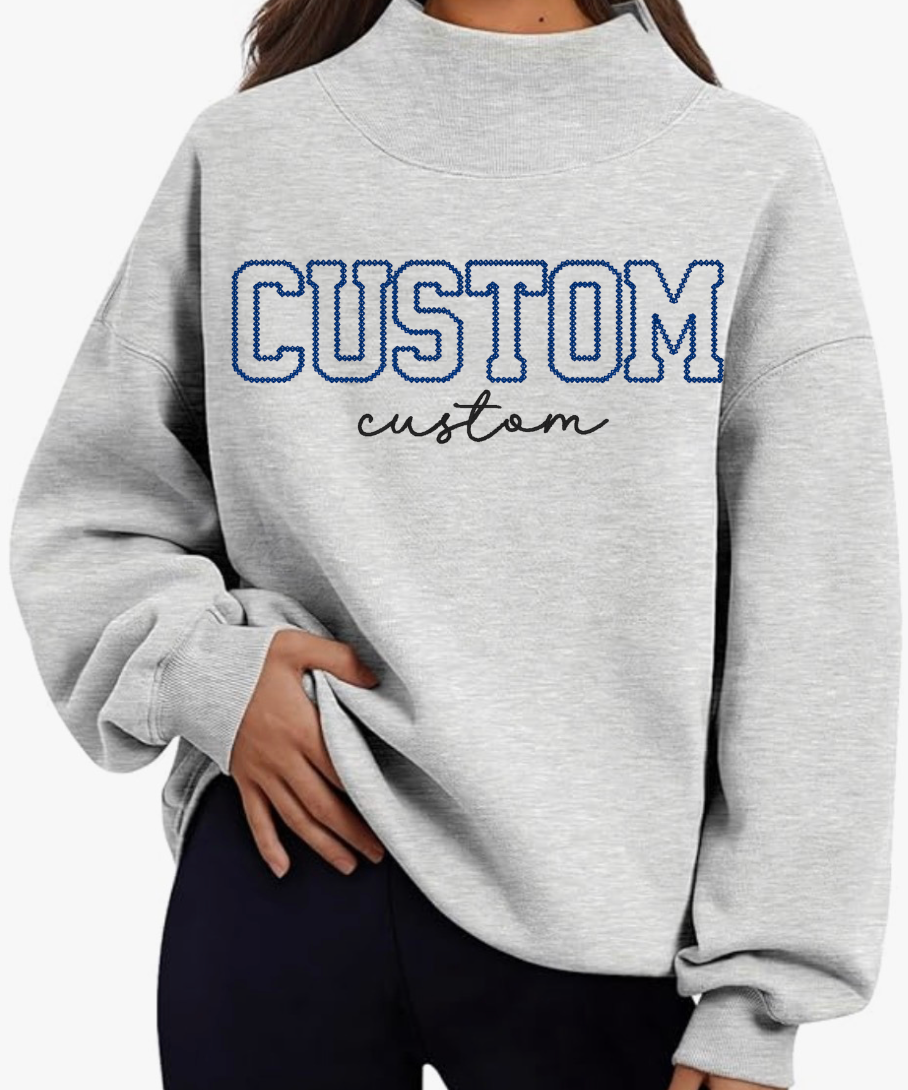 Custom Career Mockneck| Crewneck Sweatshirt