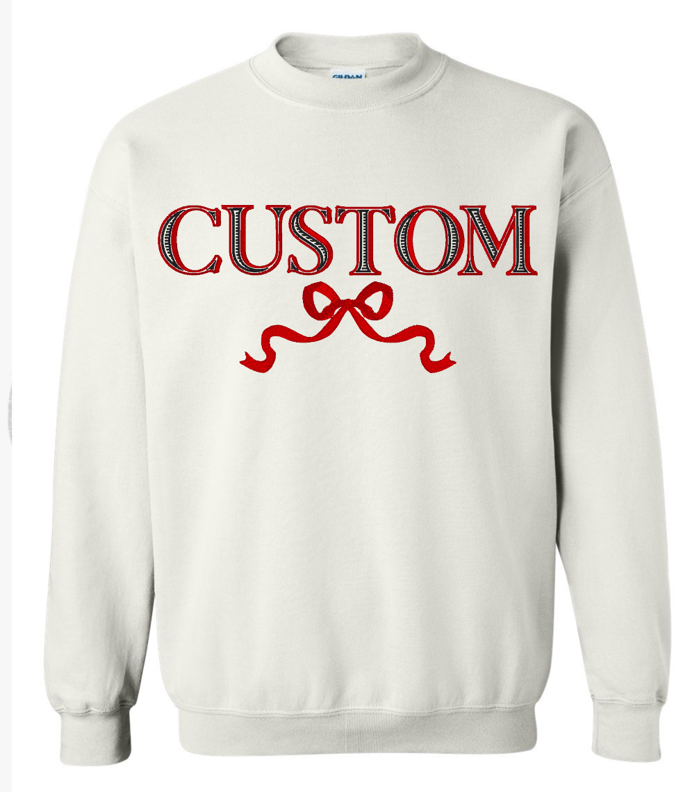 Custom Bow Mockneck|Crewneck
