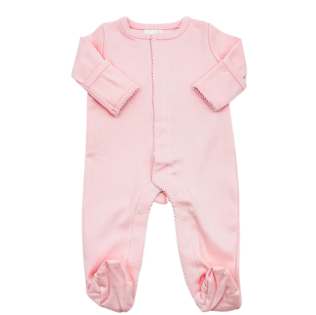 Picot trim footies